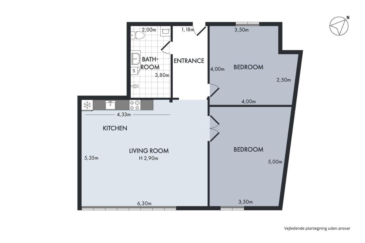 Sanders Leaves - Precious Two-Bedroom Penthouse In Downtown Copenhagen Exterior photo